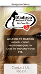 Mobile Screenshot of madisonanimalclinic.com